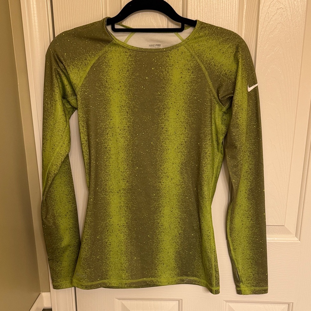 Nike Women's Lime Green Long Sleeve Top